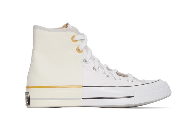 converse chuck 70 high sneakers reconstructed black off white shoes footwear sneakerhead yellow purple orange 