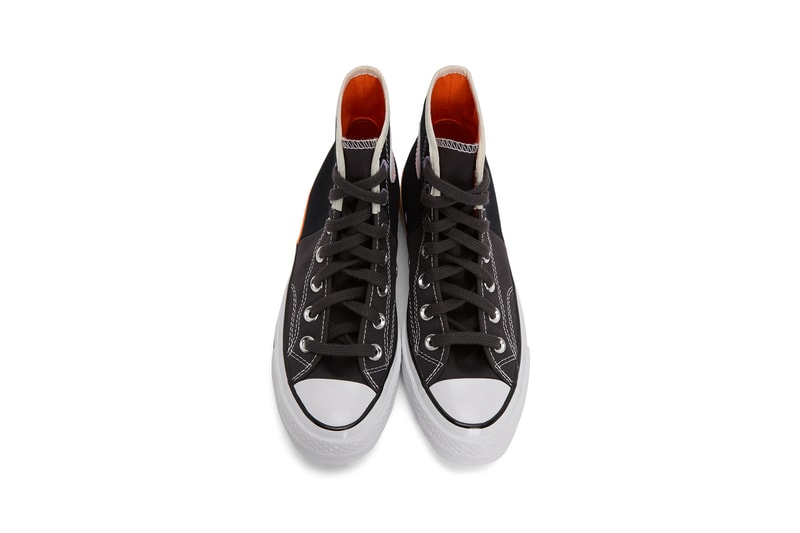 converse chuck 70 high sneakers reconstructed black off white shoes footwear sneakerhead yellow purple orange 