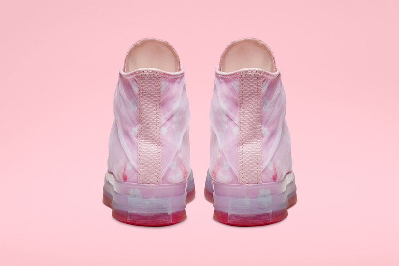 converse chuck 70 hi top sakura pack pink white organza leather