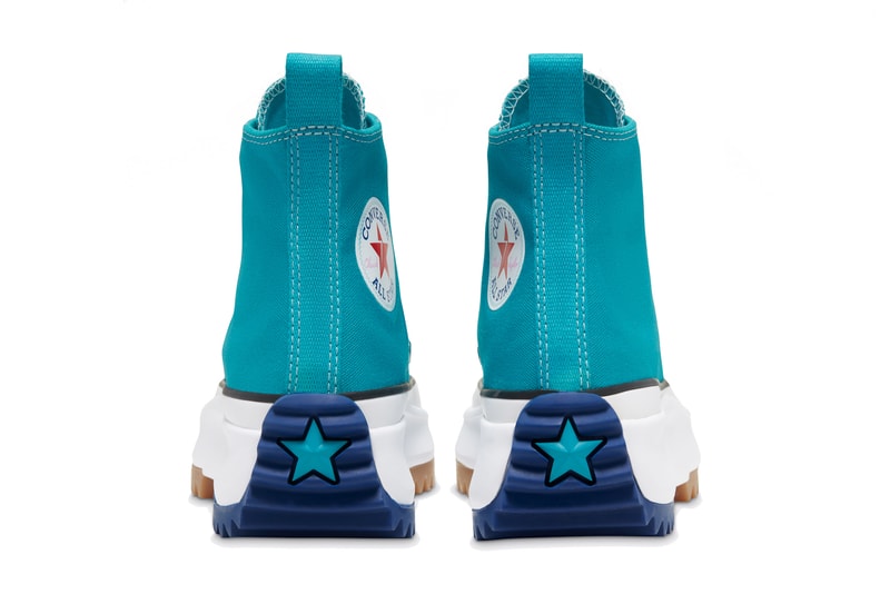 Converse Run Star Hike SS20 Red Teal Release Platform Shoe Spring Colorway