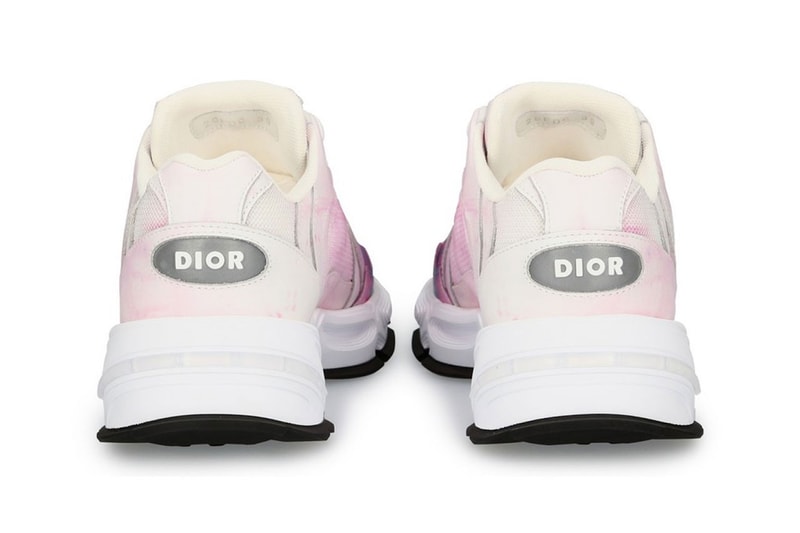 dior cd1 sneakers tie dye print daniel arsham art pink blue white designer shoes footwear calfskin mesh sneakerhead