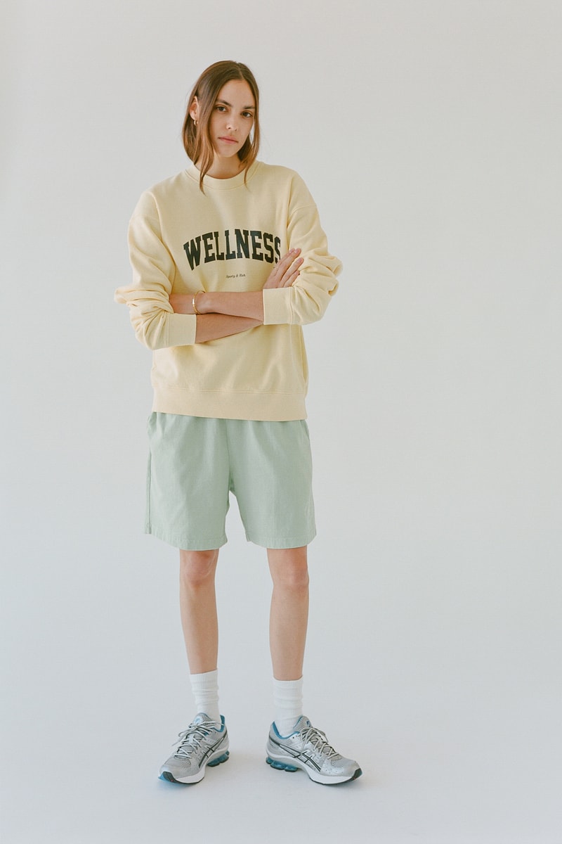 Sporty & Rich Emily Oberg Spring 2020 Collection Campaign Sweatshirt Logo T-Shirt 