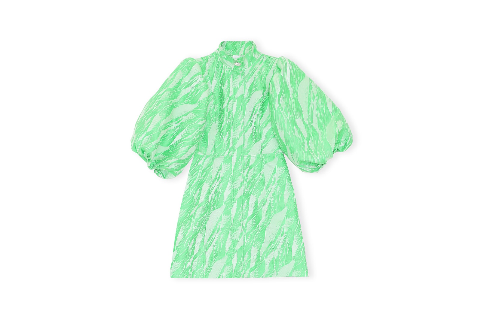 GANNI Spring/Summer 2020 Collection Campaign Tiger Stripe Print Dress