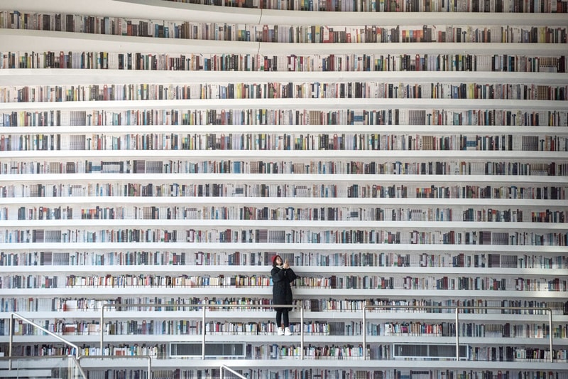 Library Books Shelf