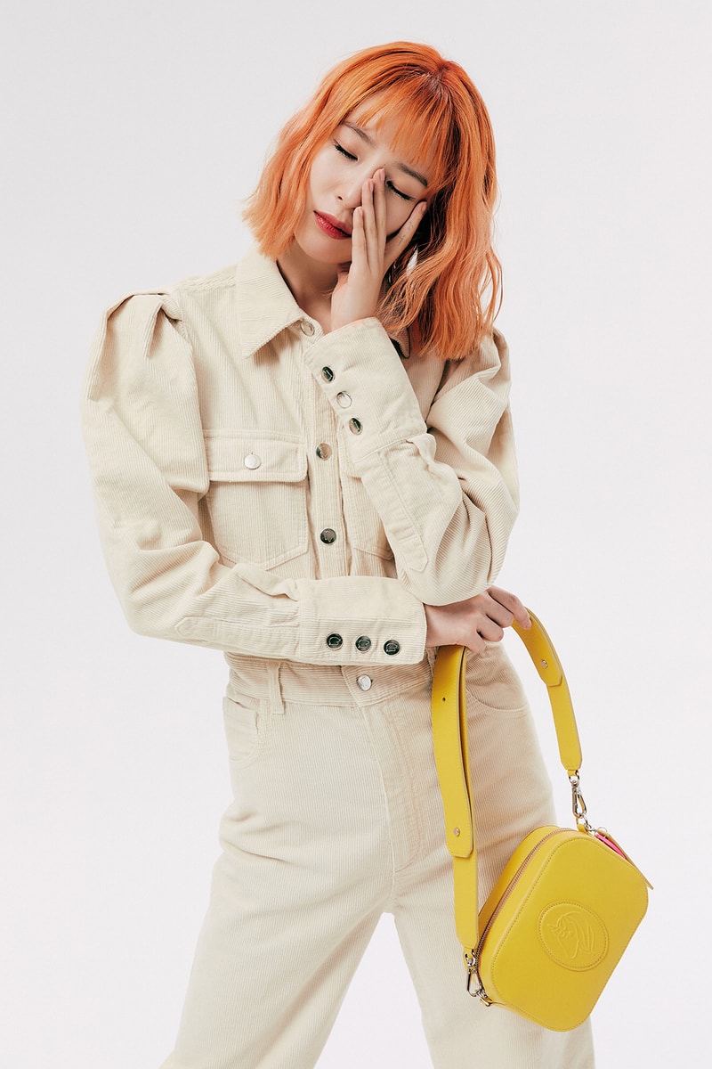 IRENEISGOOD Label Fall/Winter 2020 Collection Lookbook Jumpsuit Beige Corduroy