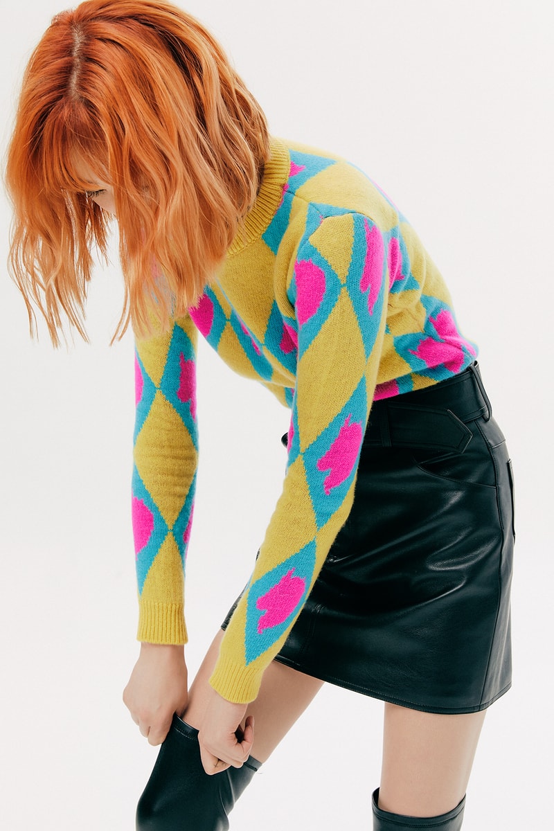 IRENEISGOOD Label Fall/Winter 2020 Collection Lookbook Argyle Sweater Unicorn