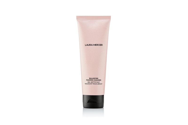 laura mercier skin essentials collection skincare balancing foaming cleanser lip balm soothing eye makeup remover illuminating eye cream