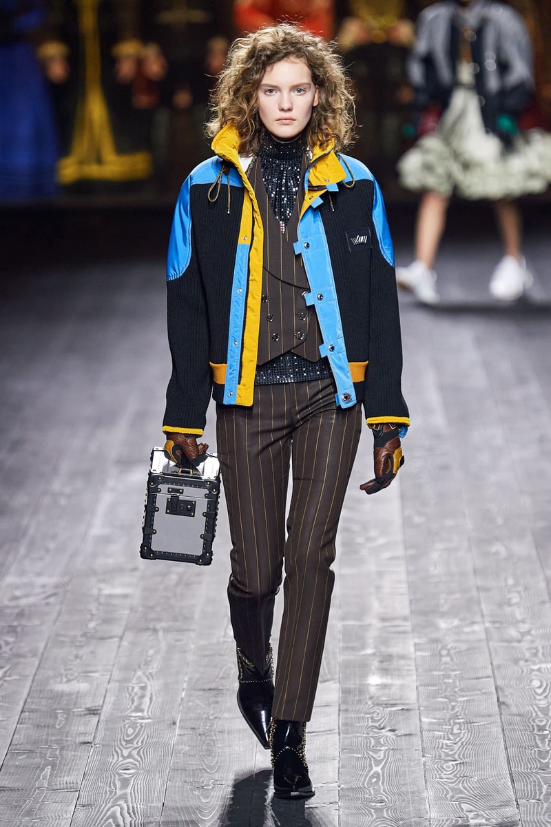 Louis Vuitton Fall/Winter Collection Runway Show Jacket Windbreaker Blue Black