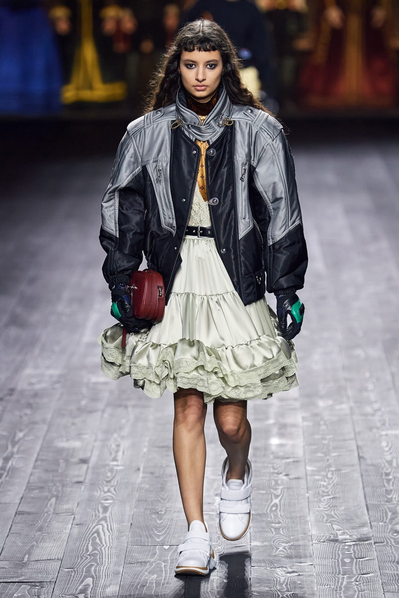 Louis Vuitton Fall/Winter Collection Runway Show Jacket Silver Black