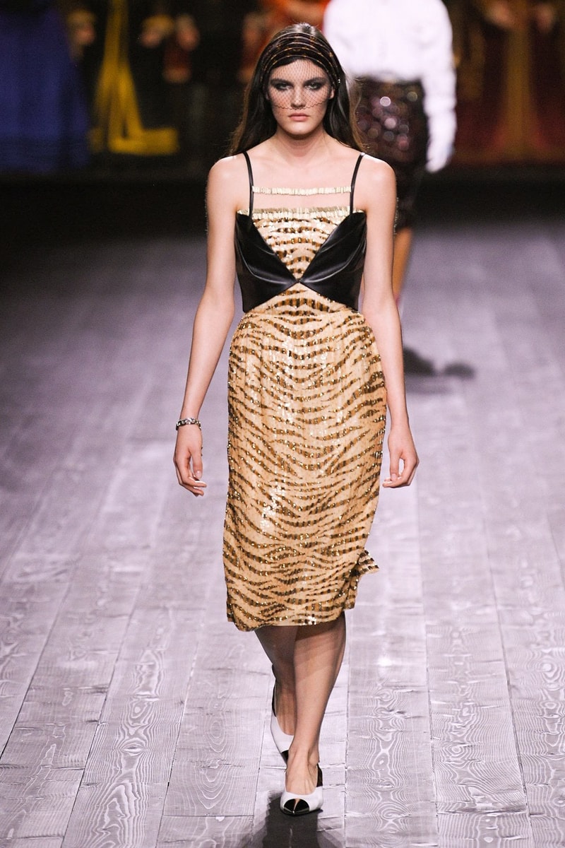 Louis Vuitton Fall/Winter Collection Runway Show Dress Corset Black