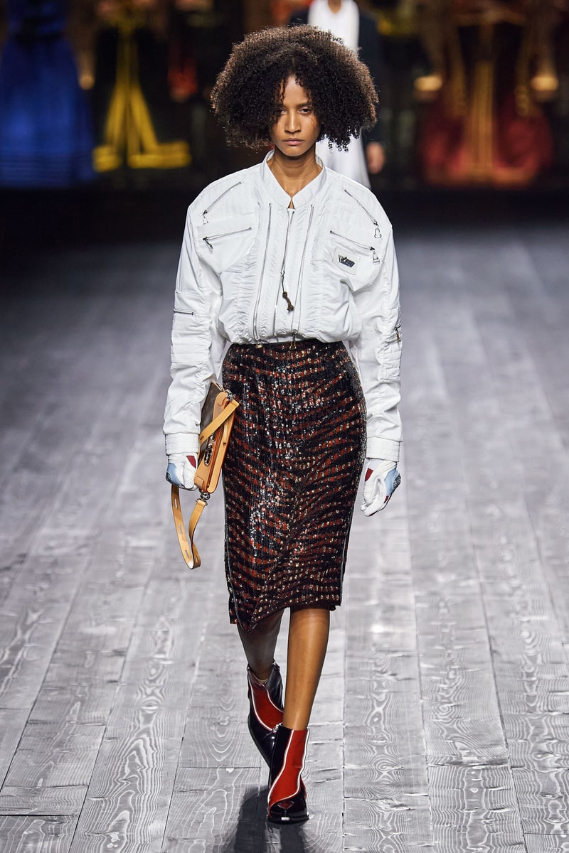 Louis Vuitton Fall/Winter Collection Runway Show Jacket White