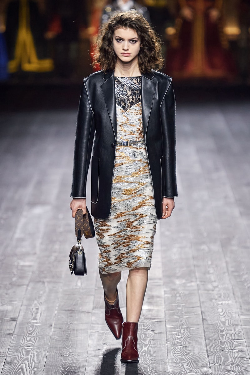Louis Vuitton Fall/Winter Collection Runway Show Jacket Leather Black