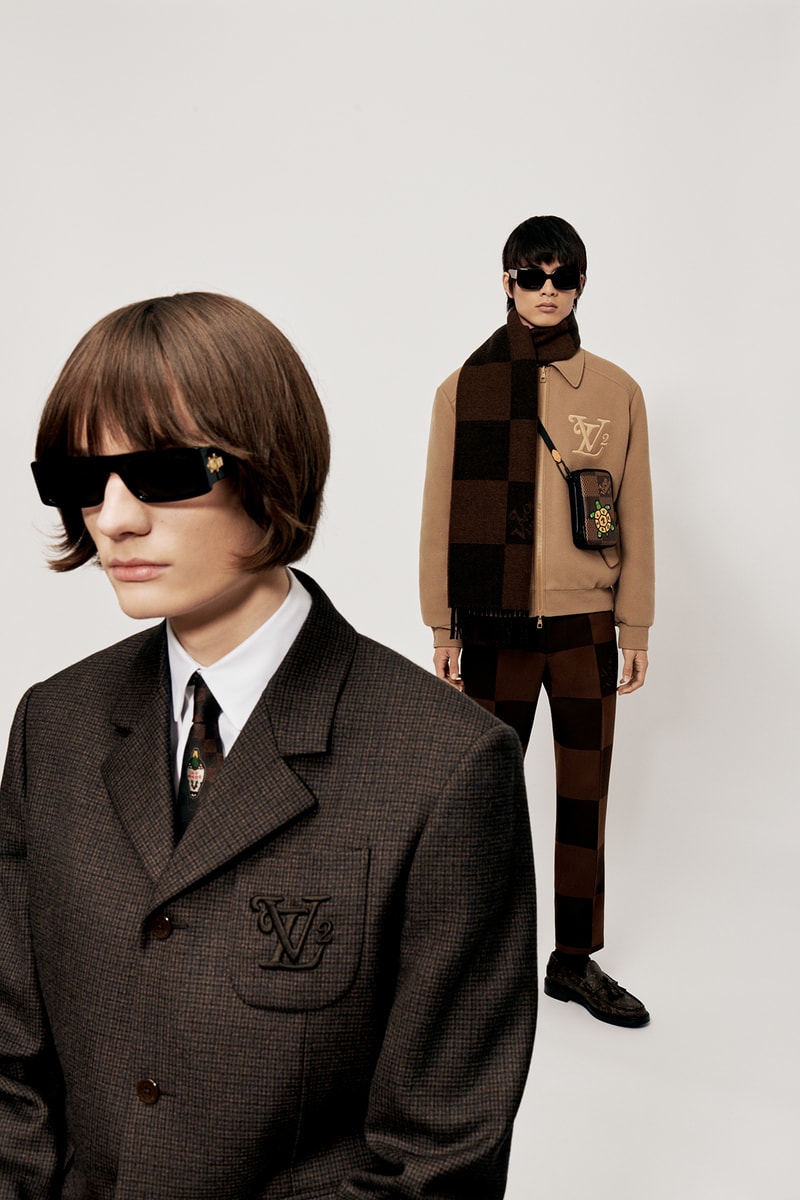 Louis Vuitton NIGO x Virgil Alboh LV2 Collection Lookbook Suit Sunglasses