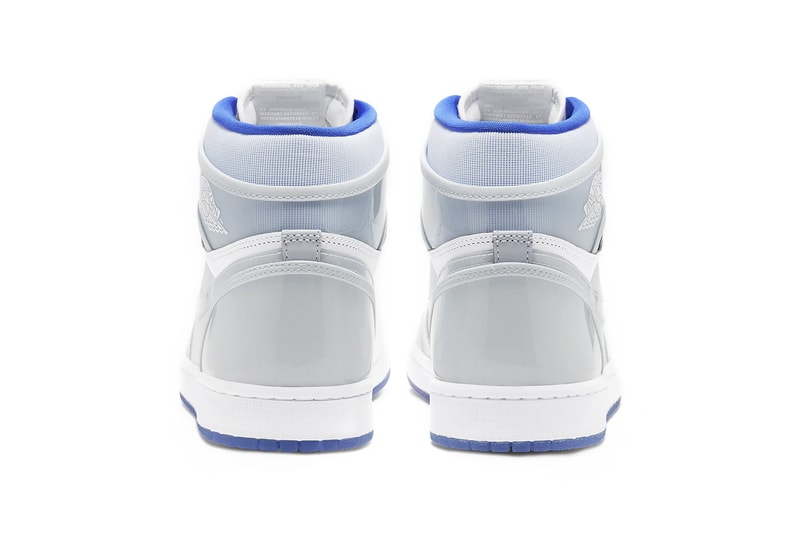 nike air jordan 1 hi zoom sneakers white baby blue grey shoes footwear sneakerhead 