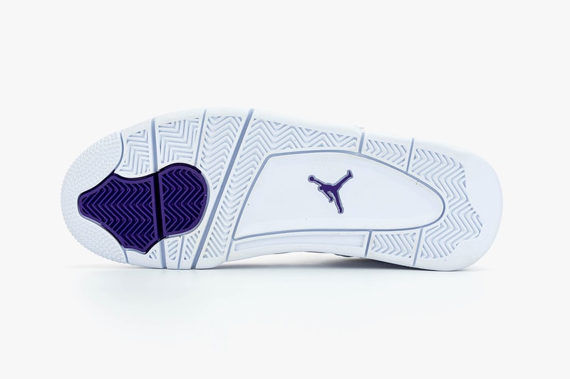 nike air jordan 4 sneakers white purple shoes footwear sneakerhead