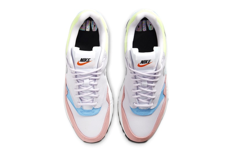 nike air max 1 barely grape hyper turquoise rose clear iridescent swoosh womens sneakers 