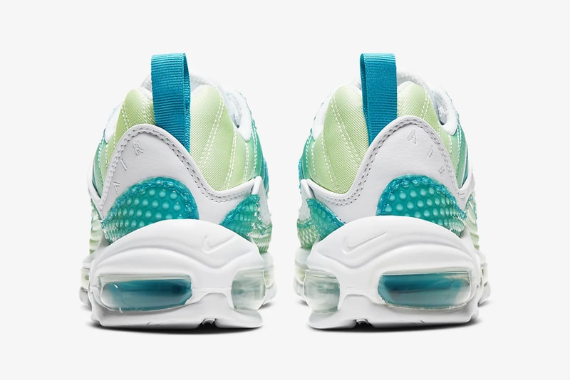 nike air max 98 se womens sneakers oracle aqua blue barely volt green white shoes sneakerhead footwear