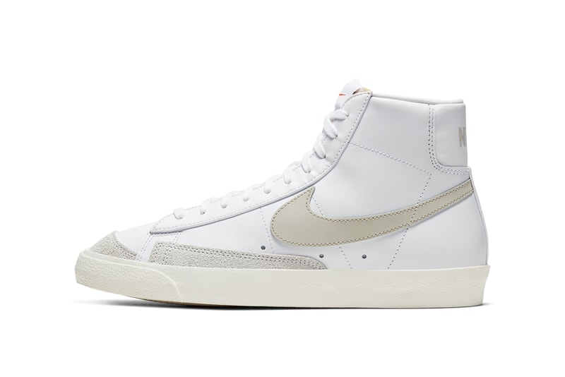 Nike Blazer Mid 77 Vintage Sneakers Light Bone Worn Brick Retro 