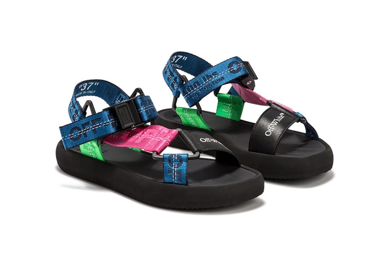 Off-White Micro Trek Sandals Navy Pink