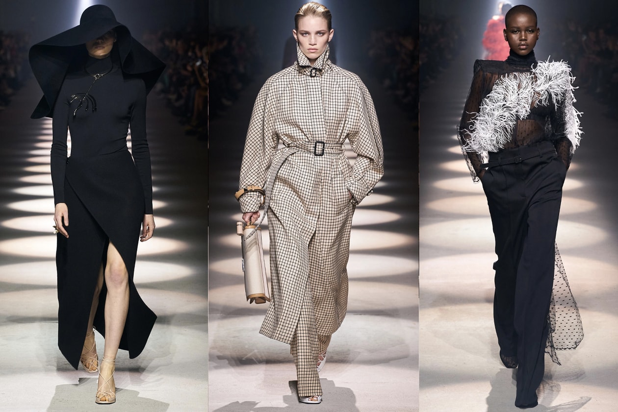 lurex trimmed coat saint laurent coat Fall/Winter 2020 Best Shows Dior Louis Vuitton Saint Laurent Givenchy Miu Miu Maison Margiela Balenciaga Runway 