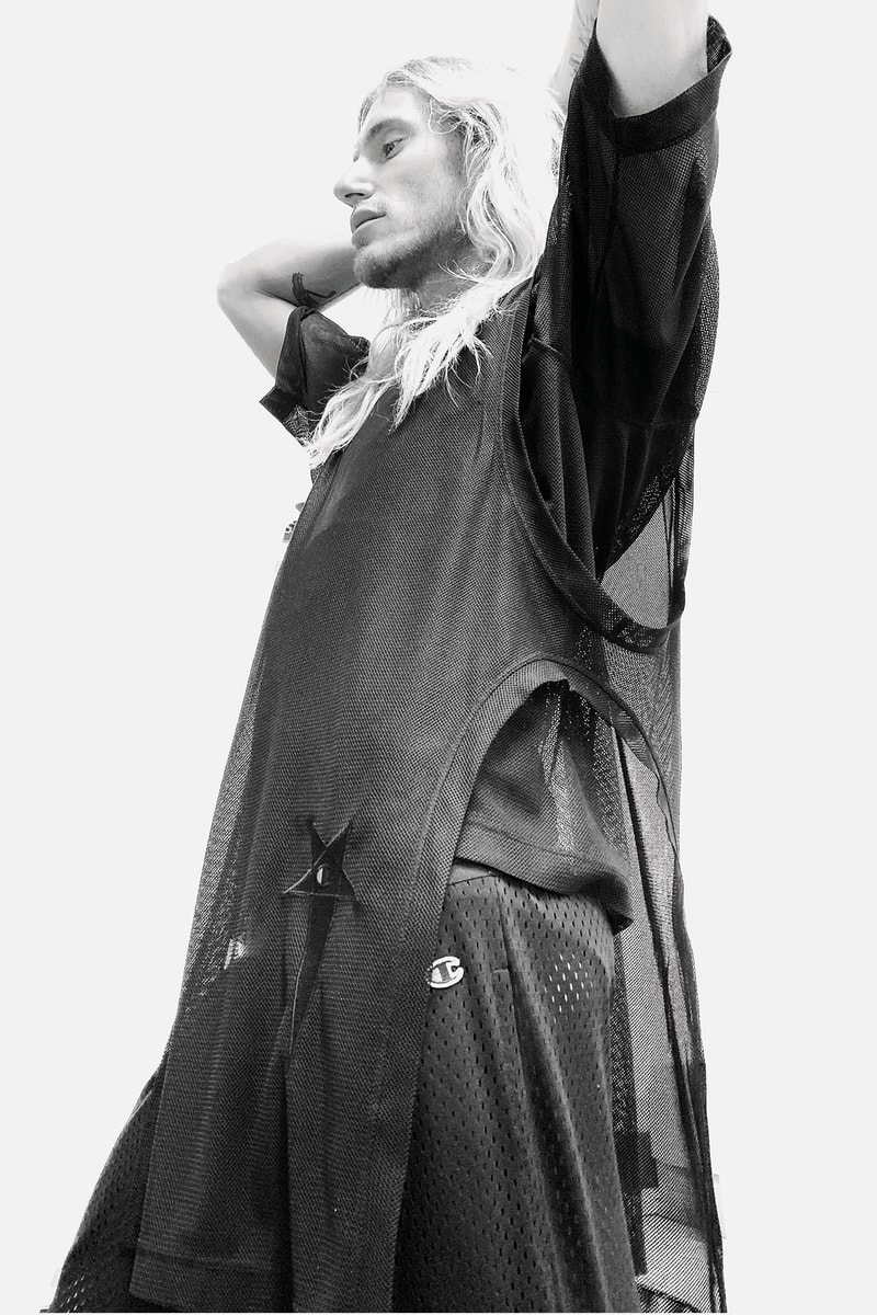 Rick Owens x Champion Collaboration Collection Campaign Jersey Sweatpants