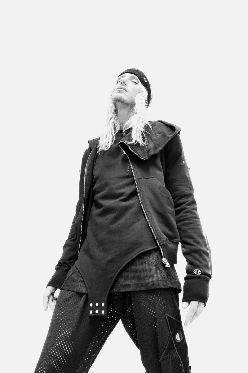Rick Owens x Champion Collaboration Collection Campaign Hoodie T-Shirt Sweatpants
