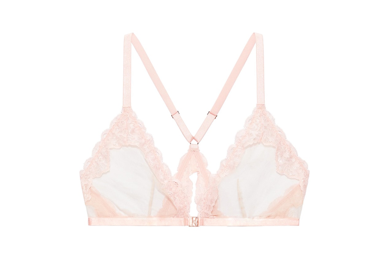 FENTY X SAVAGE Baby Pink Lace Racer Back Plunging Bralette 1X £21.64 -  PicClick UK