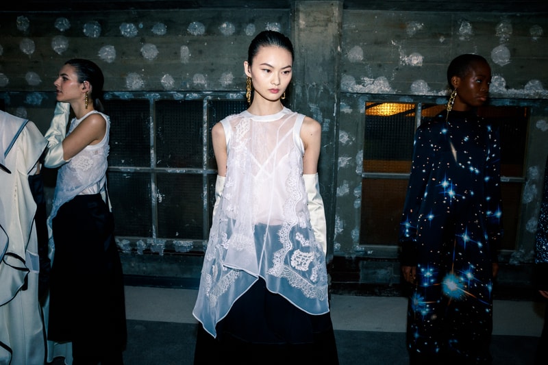 sacai Fall/Winter 2020 Collection Backstage Paris Fashion Week