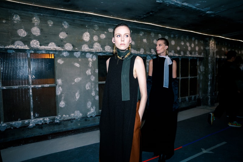 sacai Fall/Winter 2020 Collection Backstage Paris Fashion Week