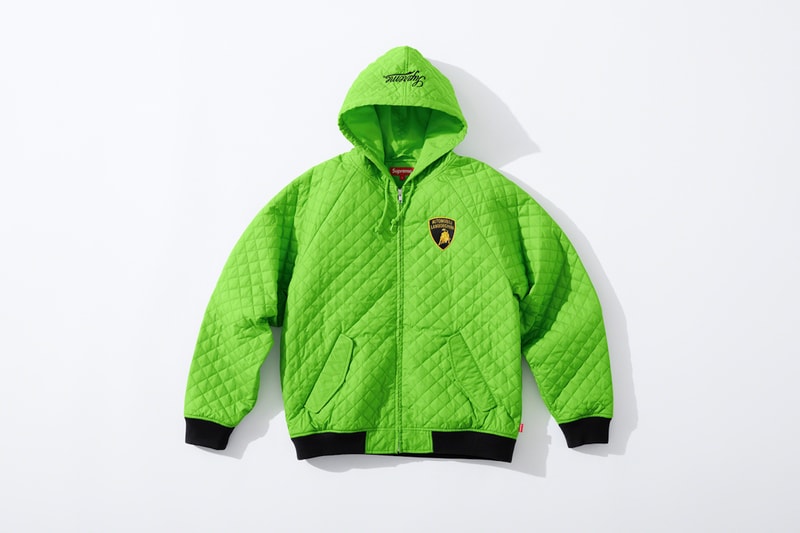 supreme automobili ferruccio lamborghini spring collaboration jackets t shirts beanies