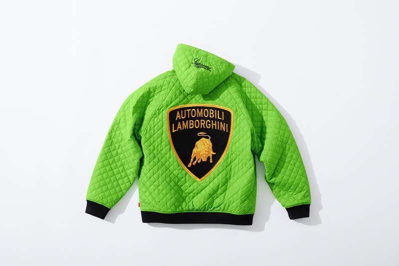 supreme automobili ferruccio lamborghini spring collaboration jackets t shirts beanies