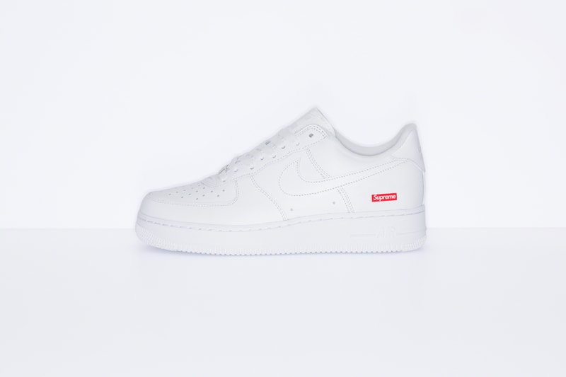 supreme nike air force 1 low sneakers white black red shoes footwear sneakerhead