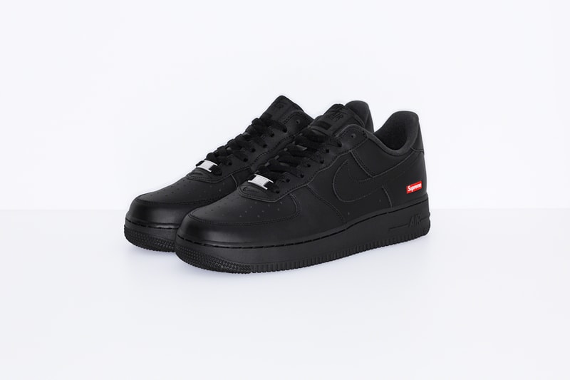 supreme nike air force 1 low sneakers white black red shoes footwear sneakerhead