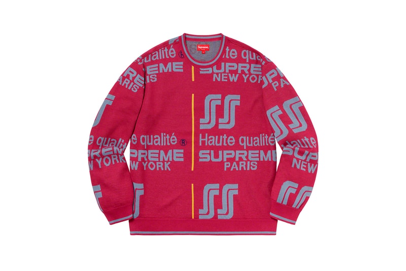 Supreme Spring Summer Week 3 Drop Knit Sweater Red