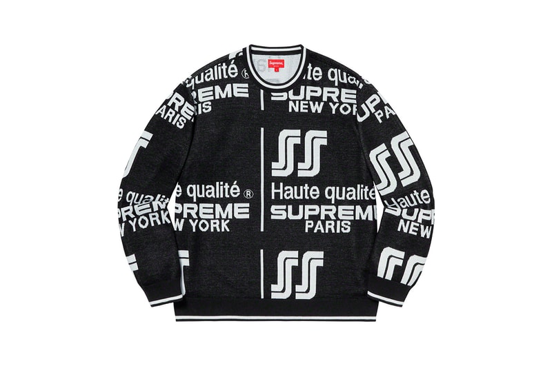 Supreme Spring Summer Week 3 Drop Knit Sweater Black