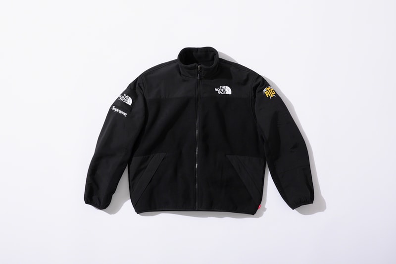 supreme the north face collaboration spring gore tex outerwear rtg jackets bags beanies black red neon green 