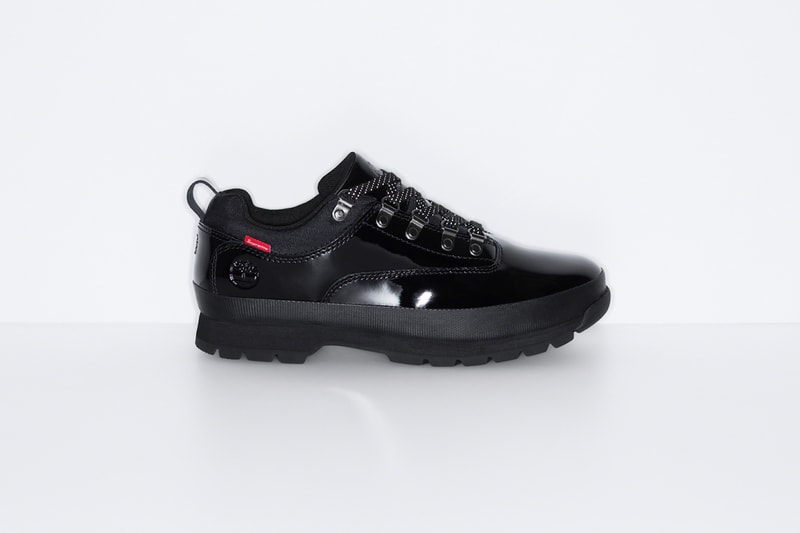 supreme timberland spring collaboration euro hiker low red yellow black shoes footwear 