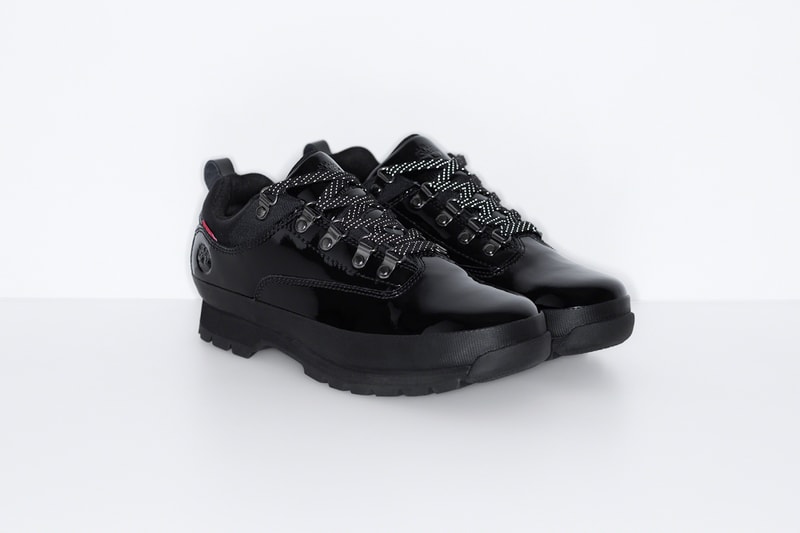 supreme timberland spring collaboration euro hiker low red yellow black shoes footwear 