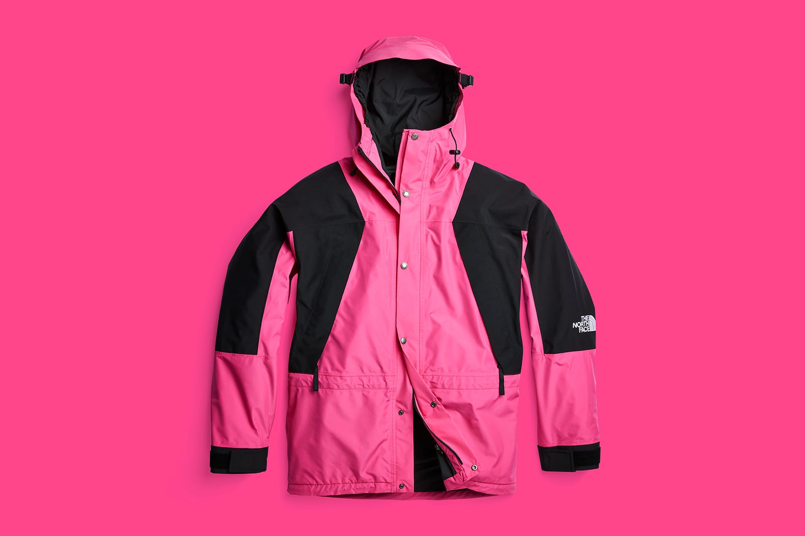 north face grey and pink jacket