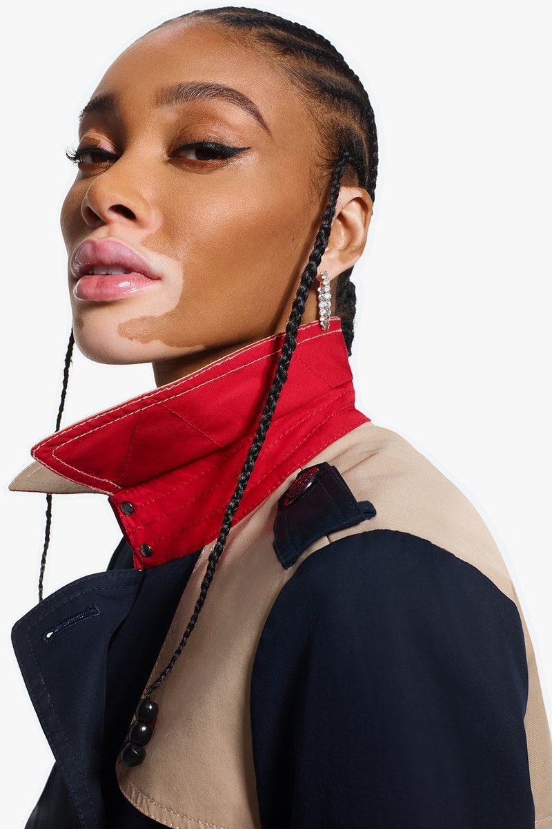 tommy hilfiger icons spring womens collection winnie harlow candice swanepoel campaign red white blue outerwear jackets