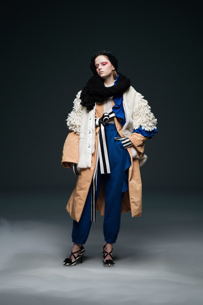 undercover jun takahashi paris fashion week fall winter womens collection lady macbeth akira kurosawa throne of blood gown jacket outerwear black maroon pants boots