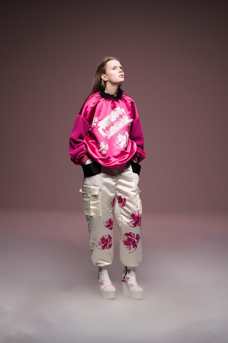undercover jun takahashi paris fashion week fall winter womens collection lady macbeth akira kurosawa throne of blood gown jacket outerwear black maroon pants boots