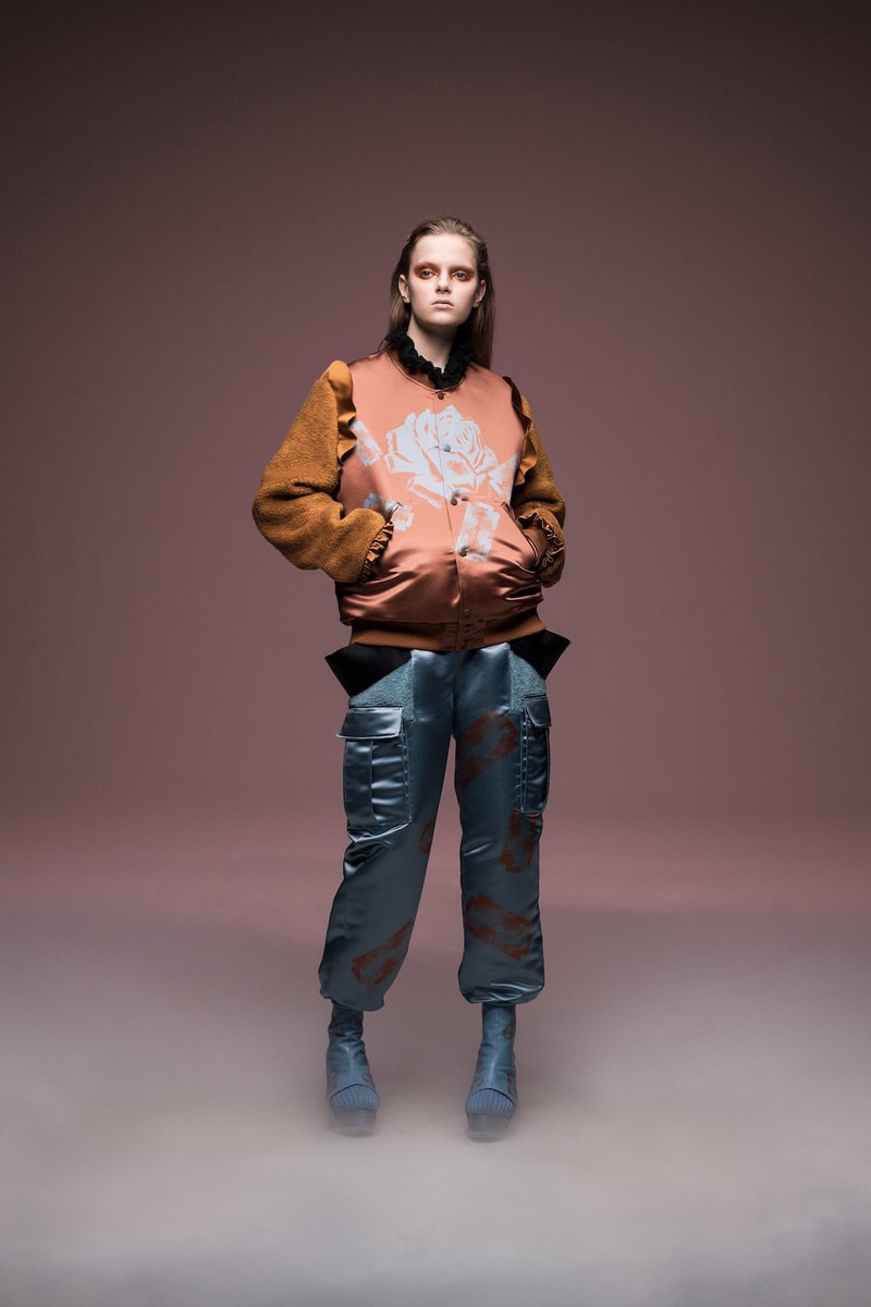 undercover jun takahashi paris fashion week fall winter womens collection lady macbeth akira kurosawa throne of blood gown jacket outerwear black maroon pants boots