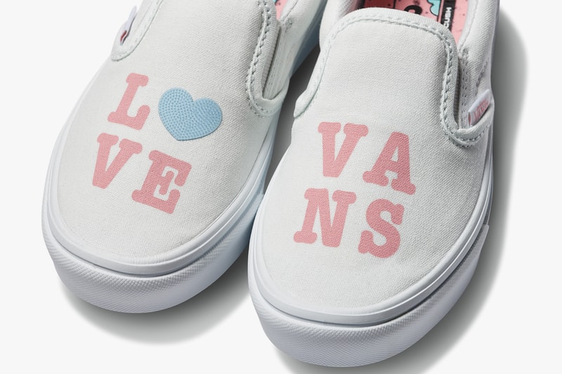 vans comfycush old new skool slip on sneakers autism awareness sensory inclusive charity donation checkered print hearts navy blue white 