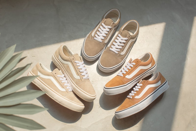 vans old skool sneakers beige brown cream white milk tea shoes footwear sneakerhead