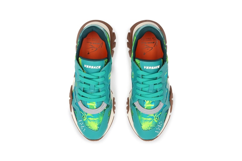 Versace Jungle-Print Squalo Sneakers 