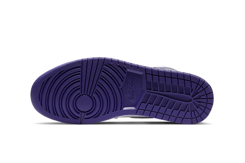 Nike Air Jordan 1 Retro Hi Purple/White Release Date Raffle Online Sneaker Shoe 