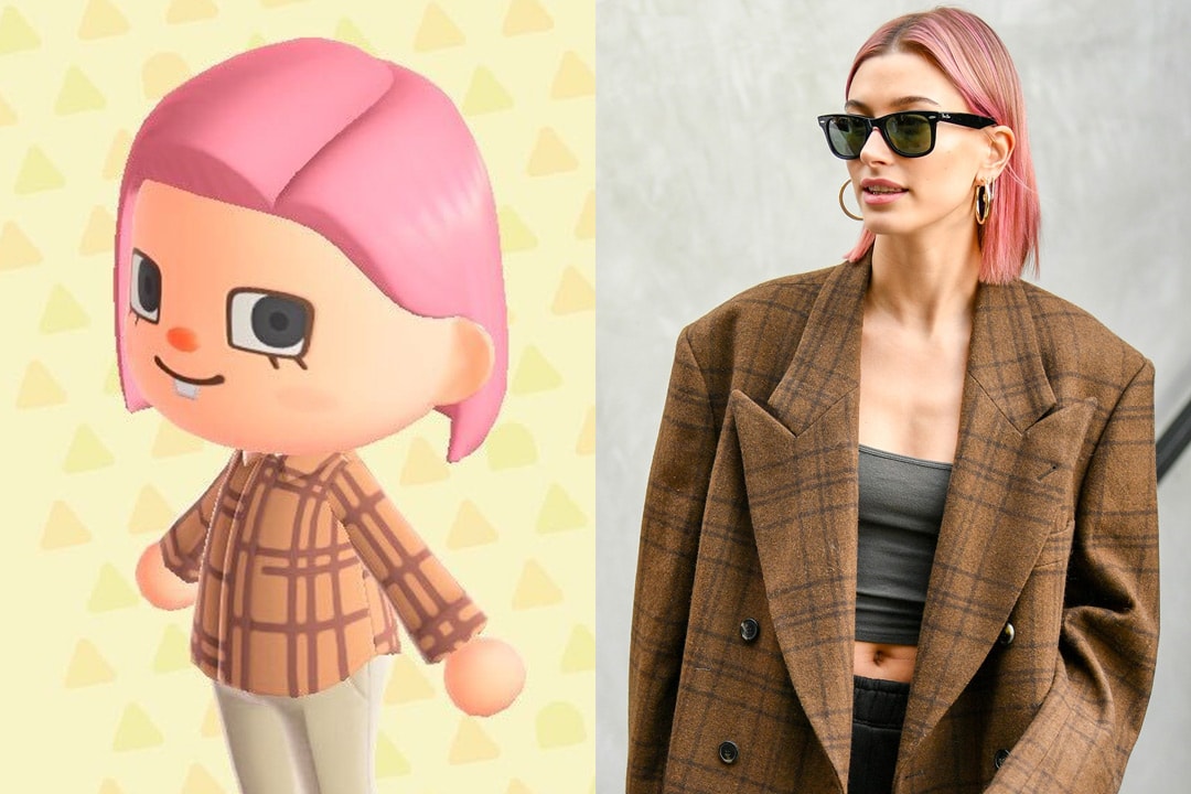 Animal Crossing New Horizons ACNH Hairstyle Color Nintendo Switch Hailey Bieber Pink Bob