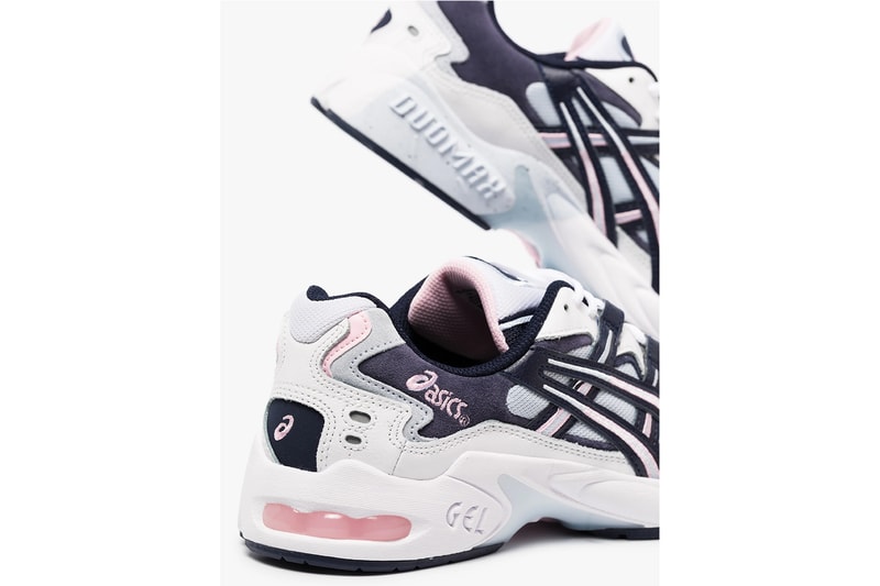 ASICS Gel-Kayano 5 Blue and Pink Spring Chunky Sneakers 