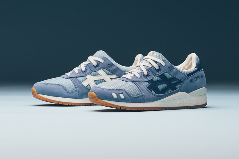 asics gel lyte iii sneakers blue white shoes footwear sneakerhead 